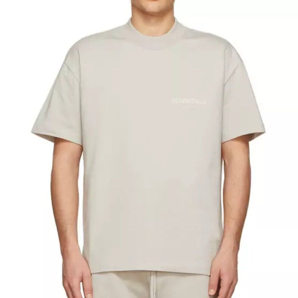 Fear of God Essentials Beige/Tan/Wheat Cotton T-Shirt Small. EUC Streetwear. EUC